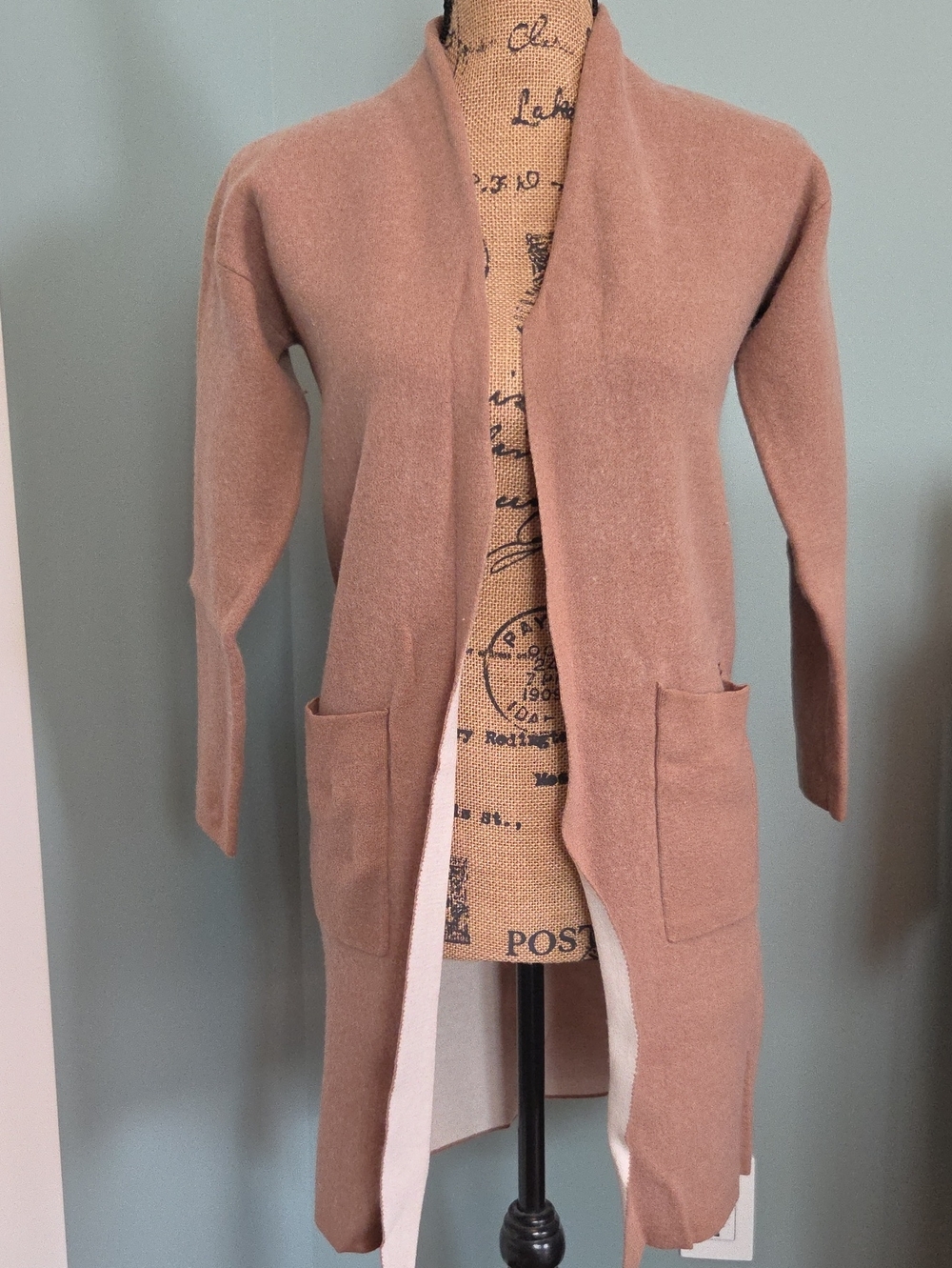 Babaton Long Open-Front Cardigan